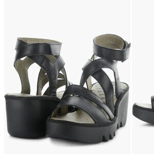 EUC FLY London Bafy Sandal Wedge Size 10 EU 41